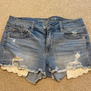 American Eagle Shortie Jean Shorts